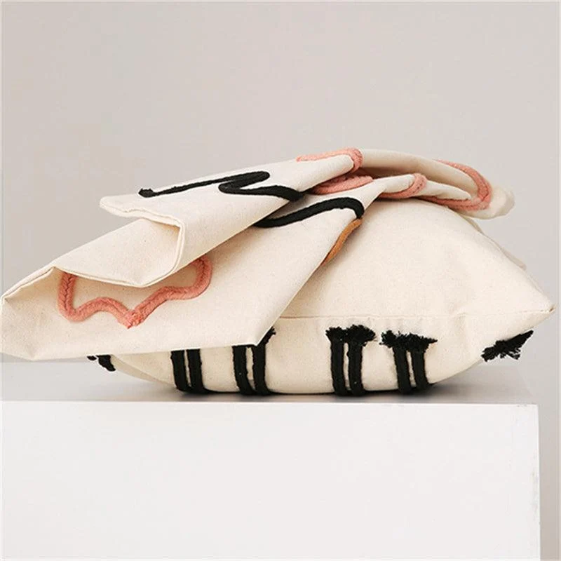Embroidered Cotton Cushion Cover -  - #tag1#
