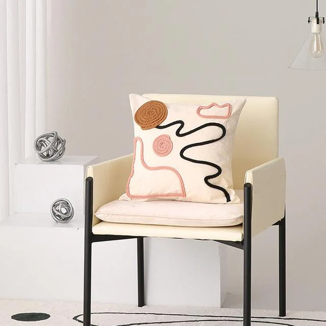 Embroidered Cotton Cushion Cover -  - #tag1#