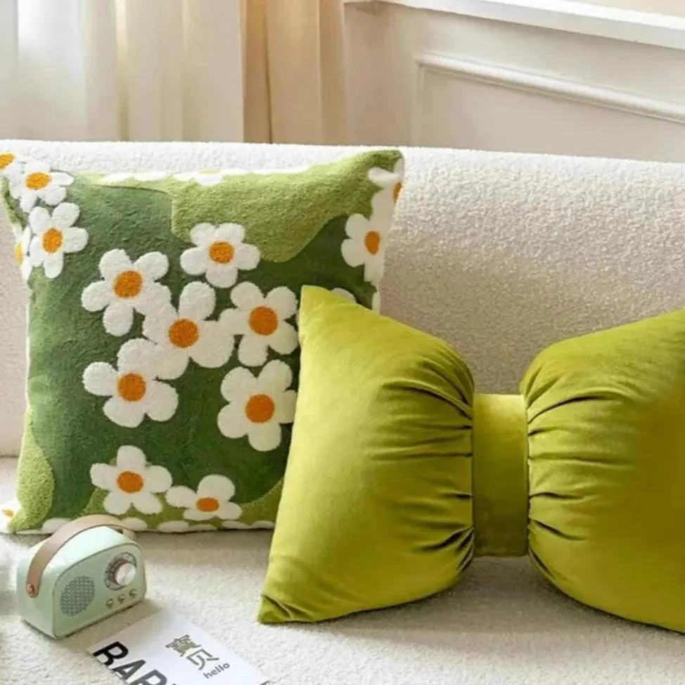 Embroidered Cushion Cover - - #tag1#