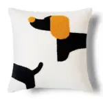 Embroidered_Dachshund_Cushion_Cover_-_-4183432 Embroidered Dachshund Cushion Cover