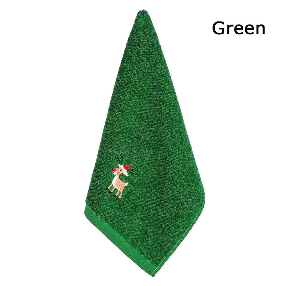 Embroidered Fleece Christmas Bath Towel -  - #tag1#