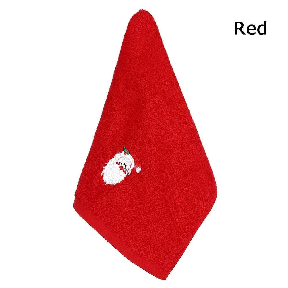 Embroidered Fleece Christmas Bath Towel -  - #tag1#