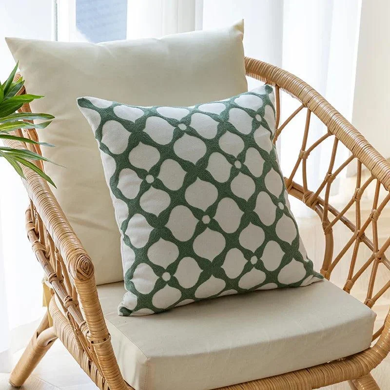 Embroidered Pillow Case -