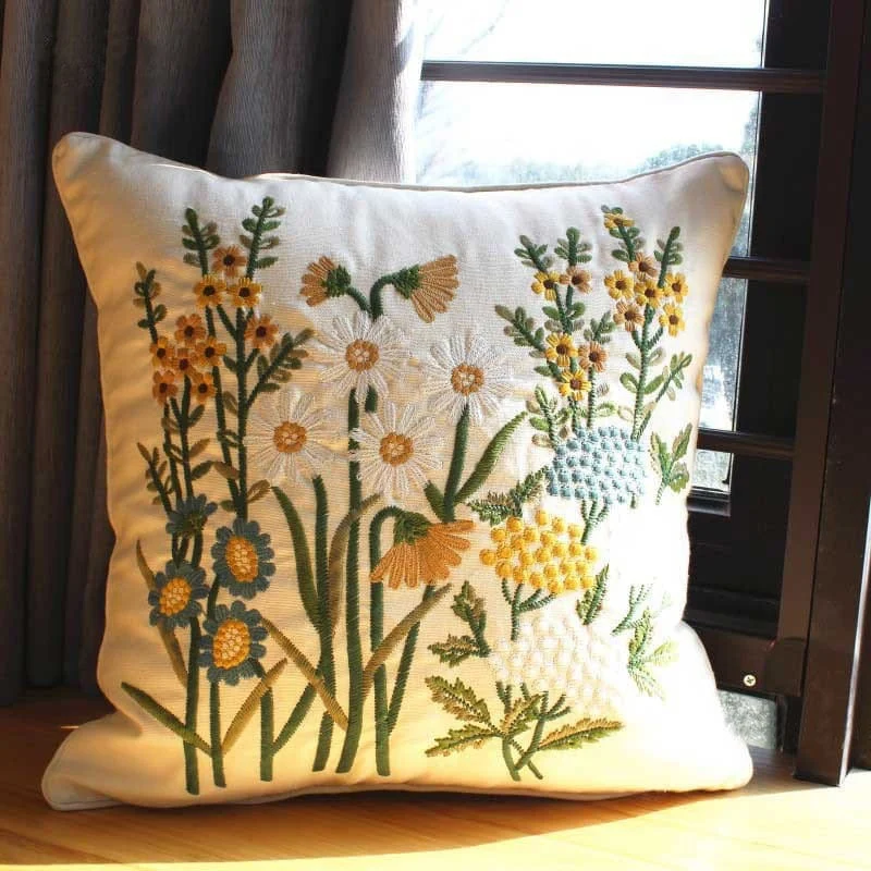 Embroidered Pillow Cover -  - #tag1#