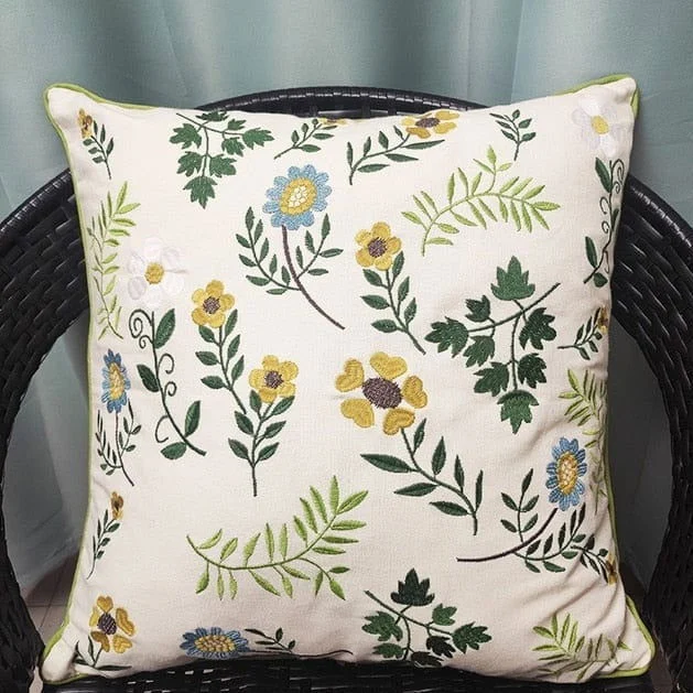 Embroidered Pillow Cover -  - #tag1#