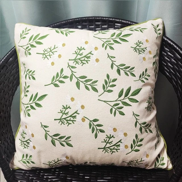 Embroidered Pillow Cover -  - #tag1#
