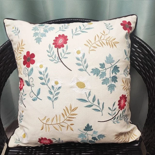 Embroidered Pillow Cover -  - #tag1#