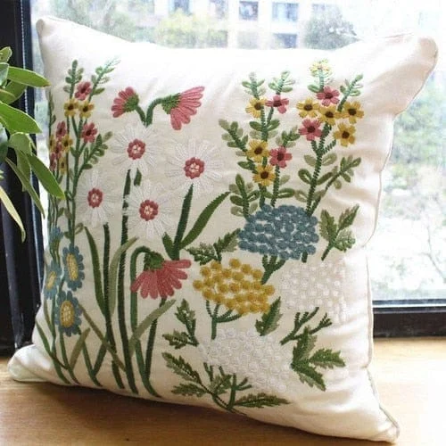 Embroidered Pillow Cover -  - #tag1#