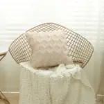 Embroidery Flush Block Diamond Cushion Cover tag1