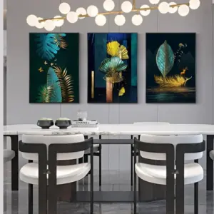 Emerald Flock Canvas Art