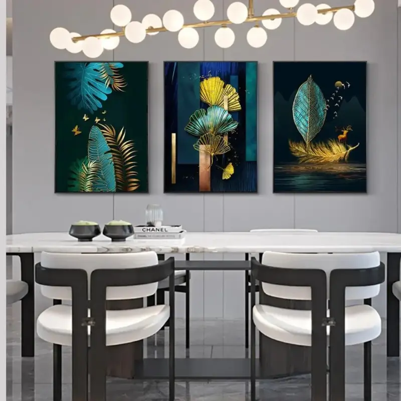 Emerald Flock Canvas Art tag1