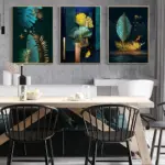 Emerald Flock Canvas Art tag1