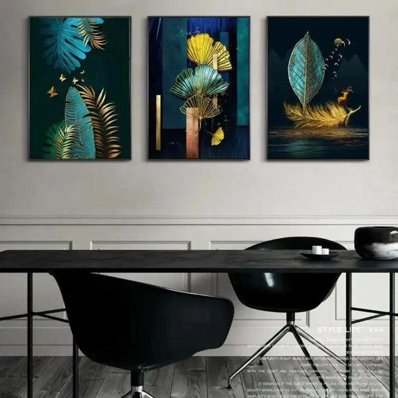 Emerald Flock Canvas Art tag1