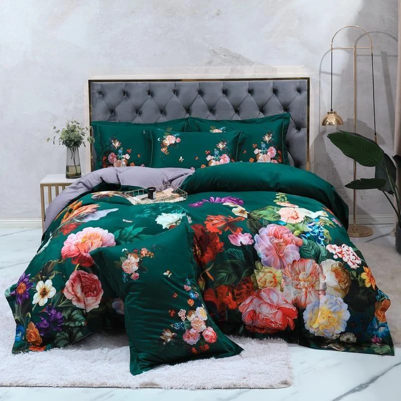 Emerald Green – Duvet Cover Set Made from Egyptian Cotton -  - #tag1#