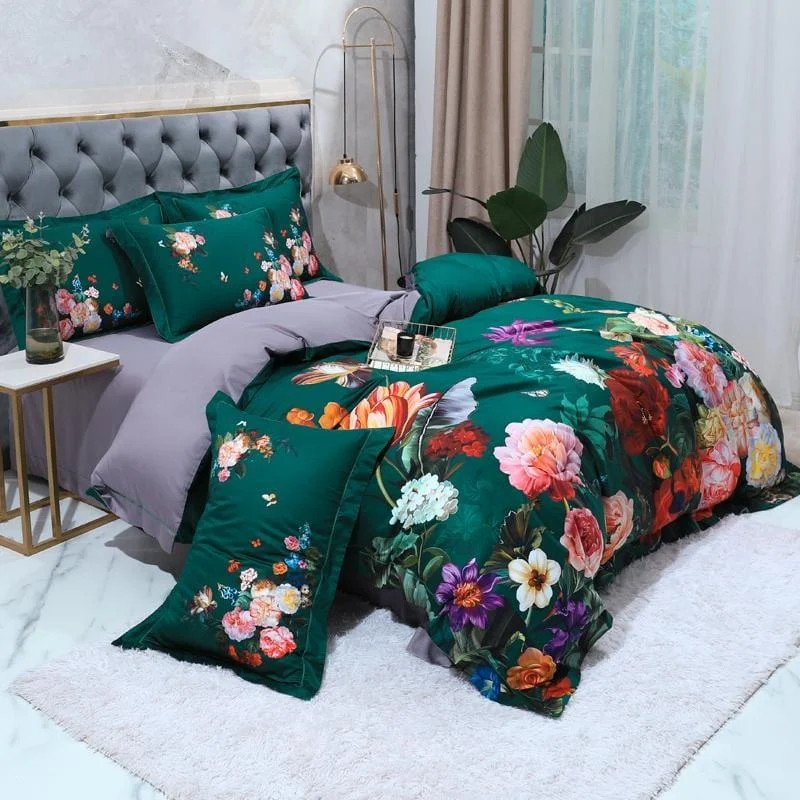 Emerald Green – Duvet Cover Set Made from Egyptian Cotton -  - #tag1#