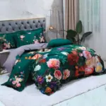 Emerald Green Duvet Cover Set Made from Egyptian Cotton tag1