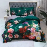 Emerald Green Duvet Cover Set Made from Egyptian Cotton tag1
