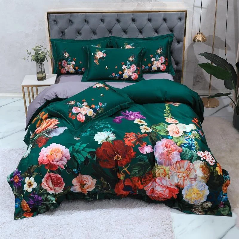 Emerald Green – Duvet Cover Set Made from Egyptian Cotton -  - #tag1#