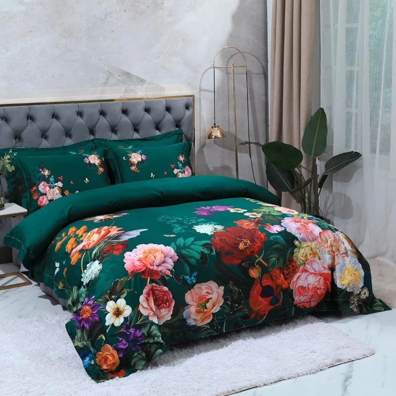 Emerald Green – Duvet Cover Set Made from Egyptian Cotton -  - #tag1#