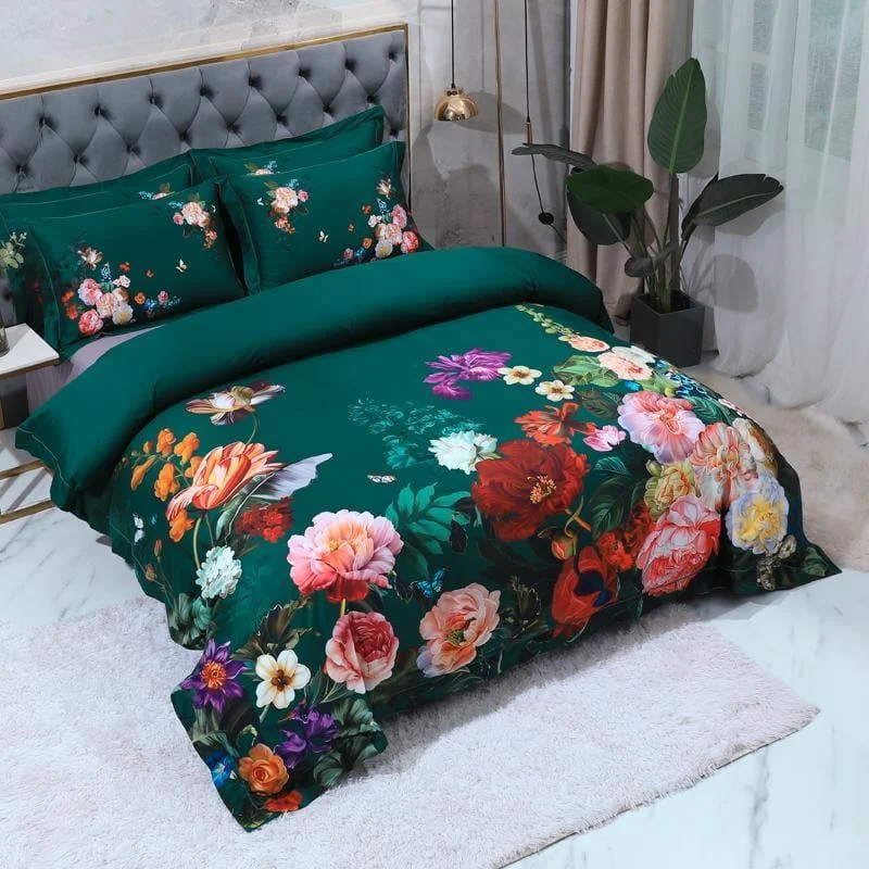 Emerald Green – Duvet Cover Set Made from Egyptian Cotton -  - #tag1#
