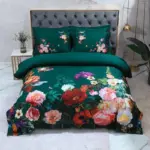 Emerald Green Duvet Cover Set Made from Egyptian Cotton tag1