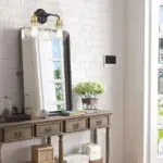 Emma Sleek LED Indoor Wall Lamp Black Glass Kitchen Living Room tag1