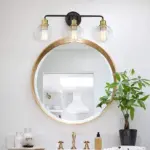 Emma Sleek LED Indoor Wall Lamp Black Glass Kitchen Living Room tag1