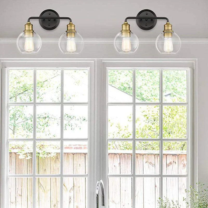 Emma - Sleek LED Indoor Wall Lamp Black Glass Kitchen/Living Room -  - #tag1#