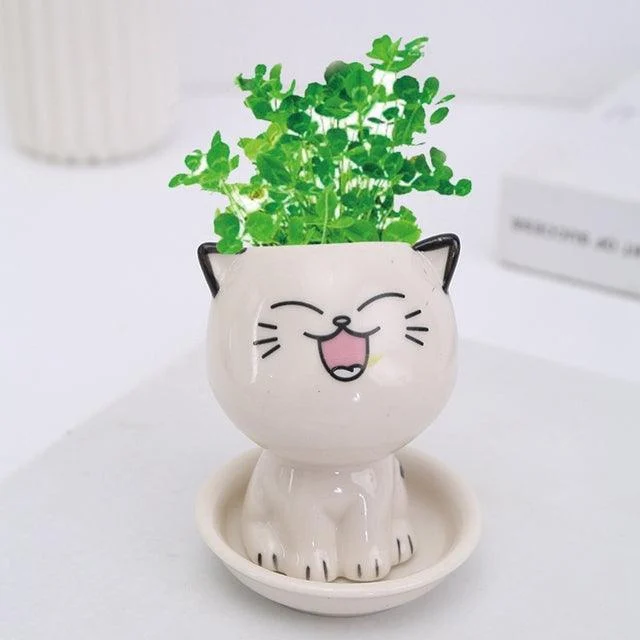 Emoji Kitten Planters -