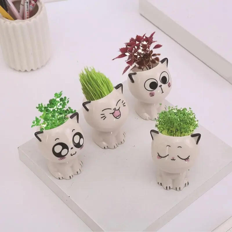 Emoji Kitten Planters