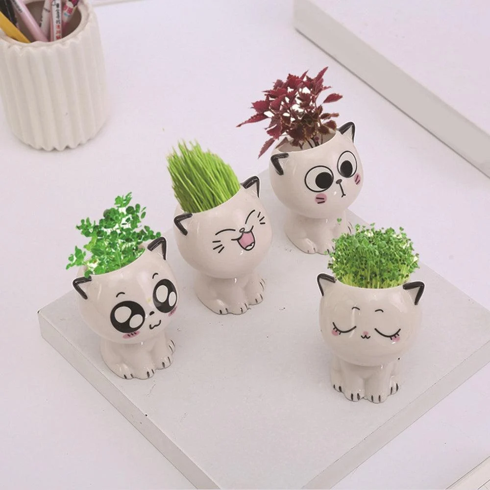 Emoji Kitten Planters -