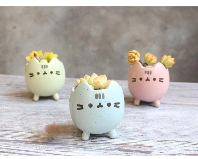 Emoji Kitty Planters -