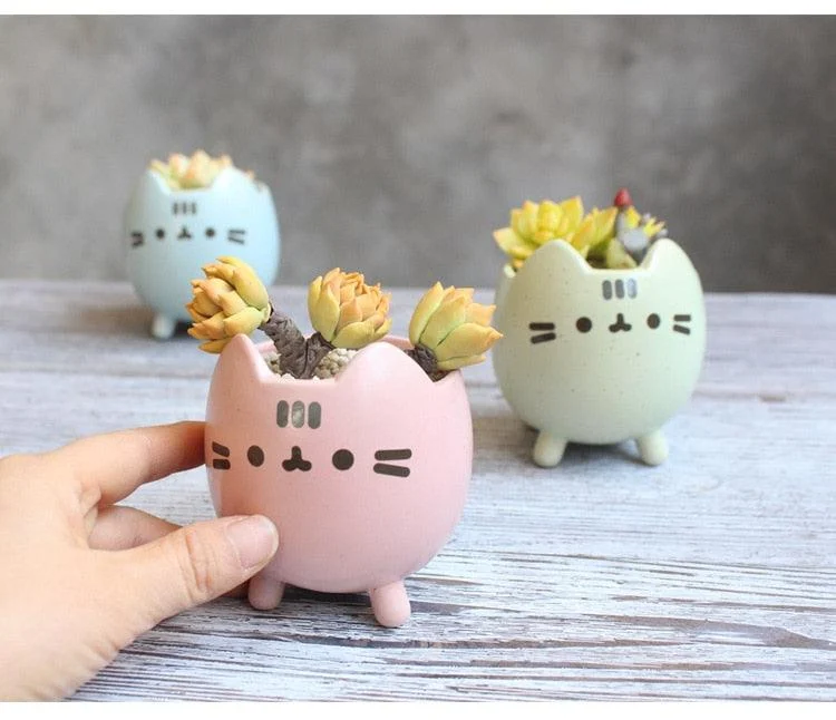 Emoji Kitty Planters -