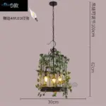 Emory Vintage Industrial Bird Cage Hanging Lamp tag1