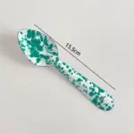 Enamel Splash Ink Print Plate Bowl Dinner Set tag1