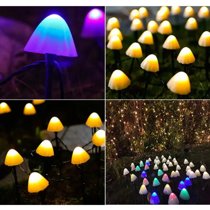 EnchantedCaps Mushroom String Grass Lamps tag1