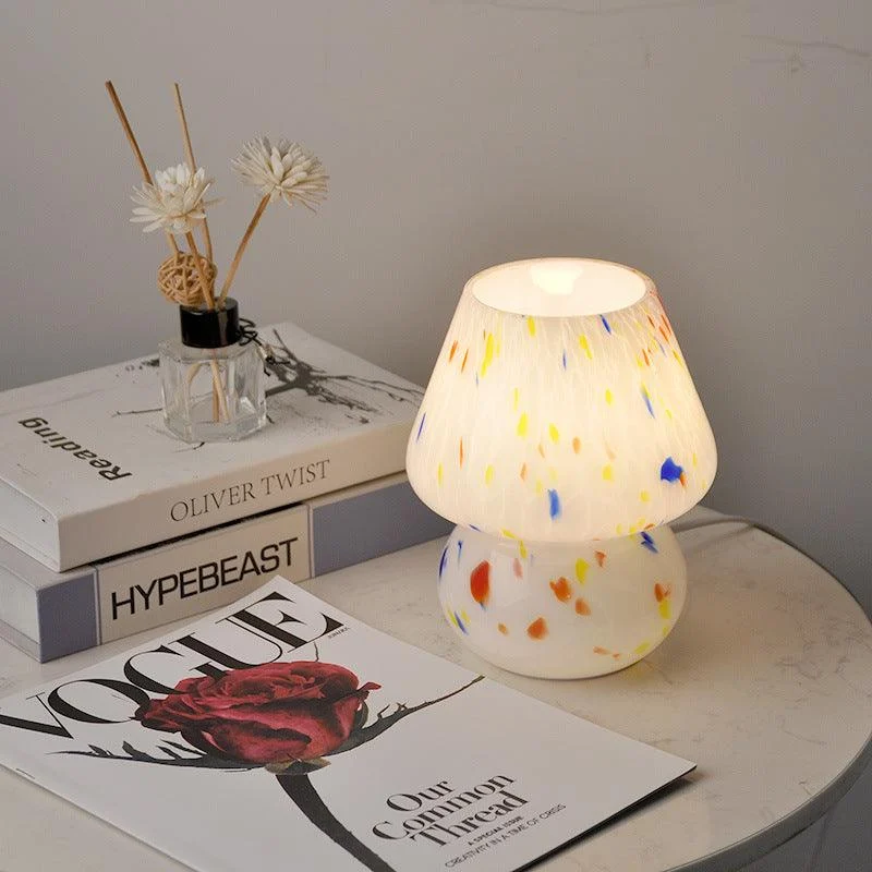 Enchanted Fungi Handcrafted Glass Mushroom Lamp -  - #tag1#