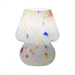 Enchanted Fungi Handcrafted Glass Mushroom Lamp tag1