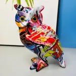 Enchanting Owl Artistic handicraft made from resin for stylish living spaces tag1