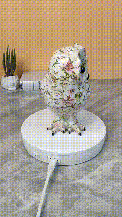 Enchanting Owl - Artistic handicraft made from resin for stylish living spaces -  - #tag1#