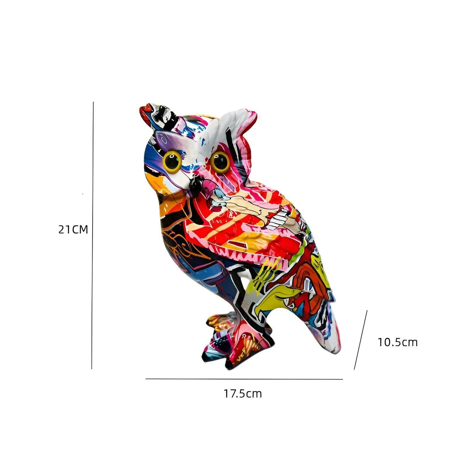 Enchanting Owl - Artistic handicraft made from resin for stylish living spaces -  - #tag1#