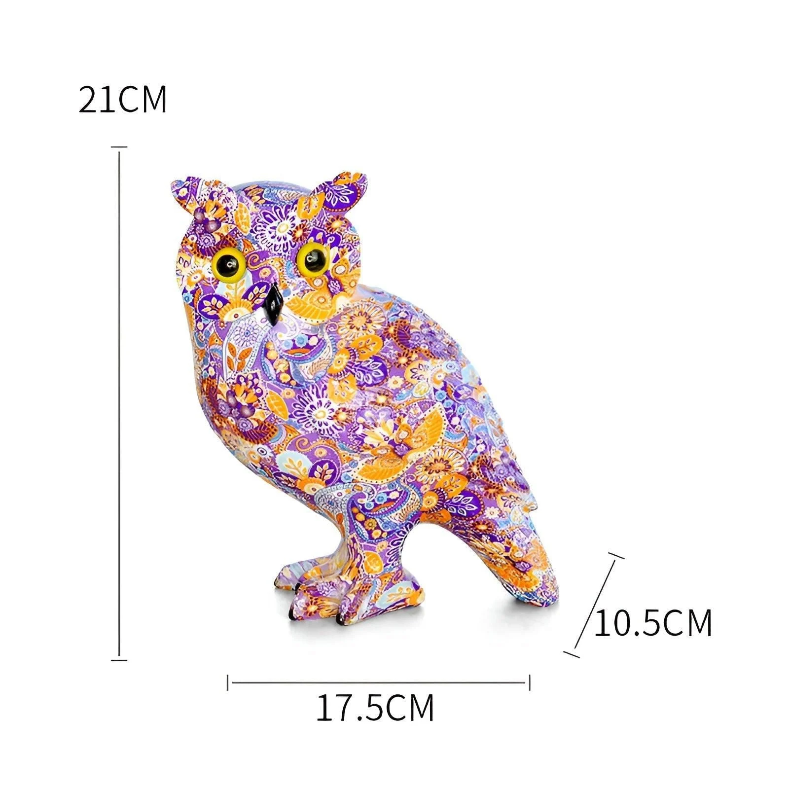 Enchanting Owl - Artistic handicraft made from resin for stylish living spaces -  - #tag1#