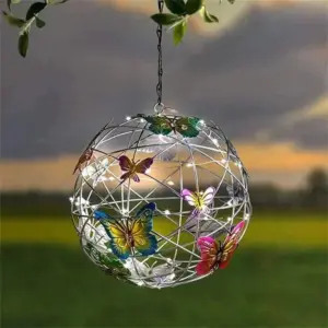 Enchanting Solar Garden Lamp Butterflies