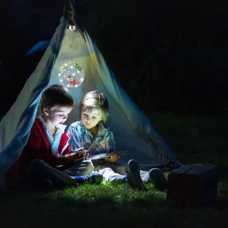Enchanting Solar Garden Lamp Butterflies tag1