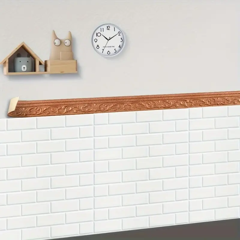 Enhance Your Walls with 3D Foam Wall Skirting Line Waterproof and Decorative Sticker Border tag1