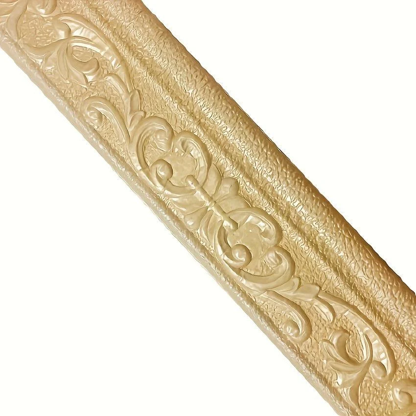 Enhance Your Walls with 3D Foam Wall Skirting Line - Waterproof and Decorative Sticker Border -  - #tag1#