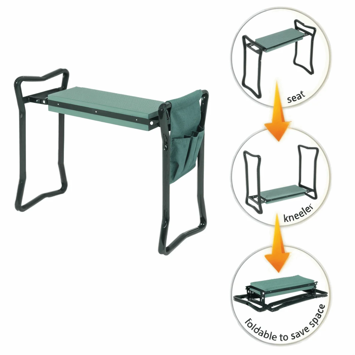 ErgoEase Garden Kneeler - Folding Garden Kneeler - Portable Kneeler -  - #tag1#