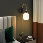 Eryn Modern LED Wall Lamp Black Gold Metal tag1