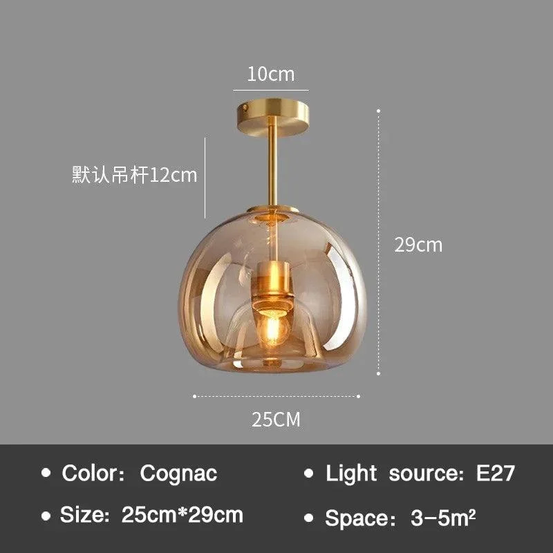 EssenceGlow - Minimalist Glass Ceiling Lamp -  - #tag1#