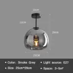 EssenceGlow Minimalist Glass Ceiling Lamp tag1